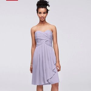 David’s Bridal chiffon, Bridesmaids dress. Size 2